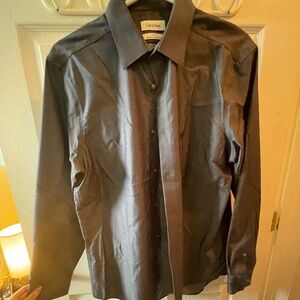 Simple blue button up